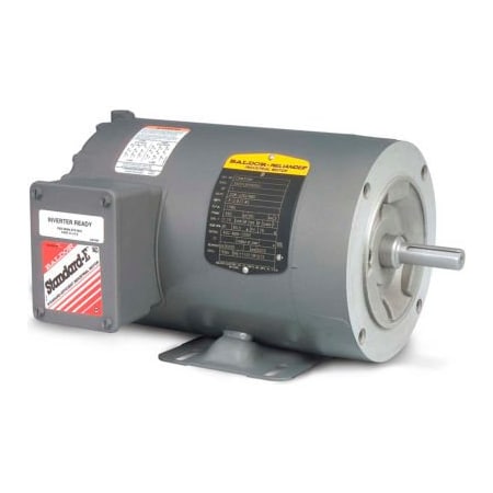 Baldor-Reliance Motor CNM3531, .25HP, 1140RPM, 3PH, 60HZ, 56C, 3516M, TENV, F1